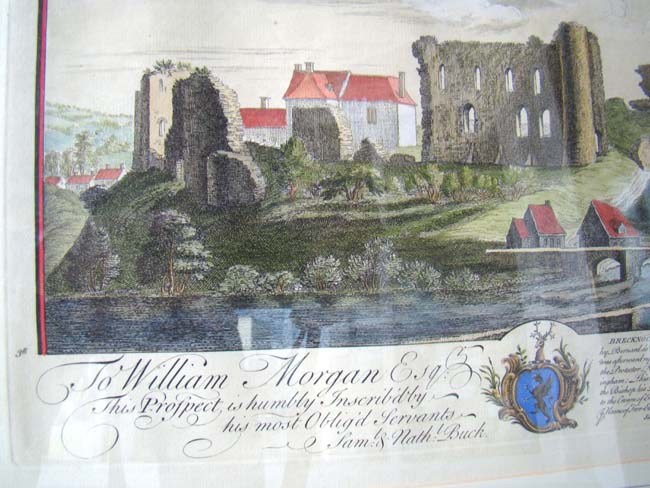 An attracrive set of four 18th century hand colored steel engravings of Castles by Samuel and Nathaniel Buck published in 1741. — image 3